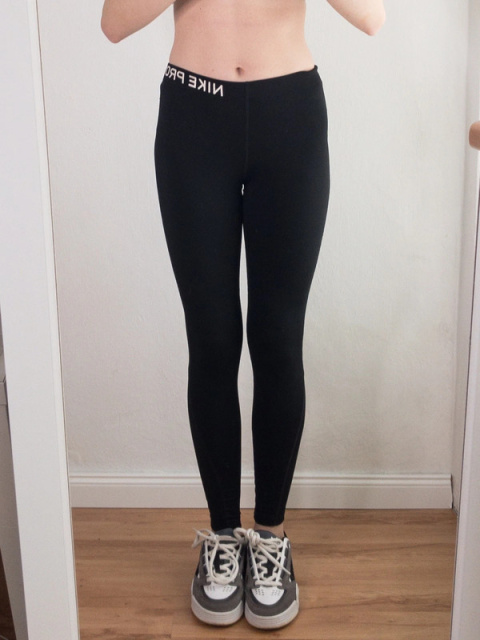 Nike pro czarne legginsy S Dri fit