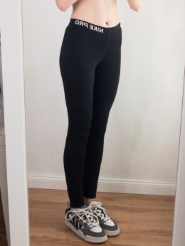 Nike pro czarne legginsy S Dri fit