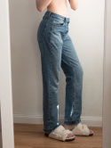 Asos jasne jeansy w29 l32 29/32 mom jeans spodnie jeansowe