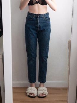 Dr Denim nora mid retro jeansy mom jeans spodnie jeansowe 27/32