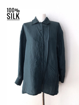 Ægte Silke S jedwabna koszula vintage retro silk z jedwabiu